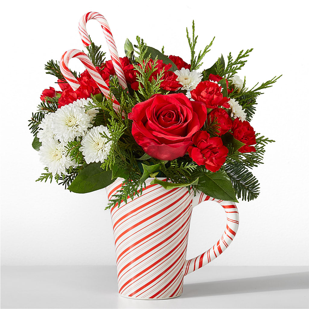 Peppermint Swirl Mug – The Woodlands Flowers, Conroe TX