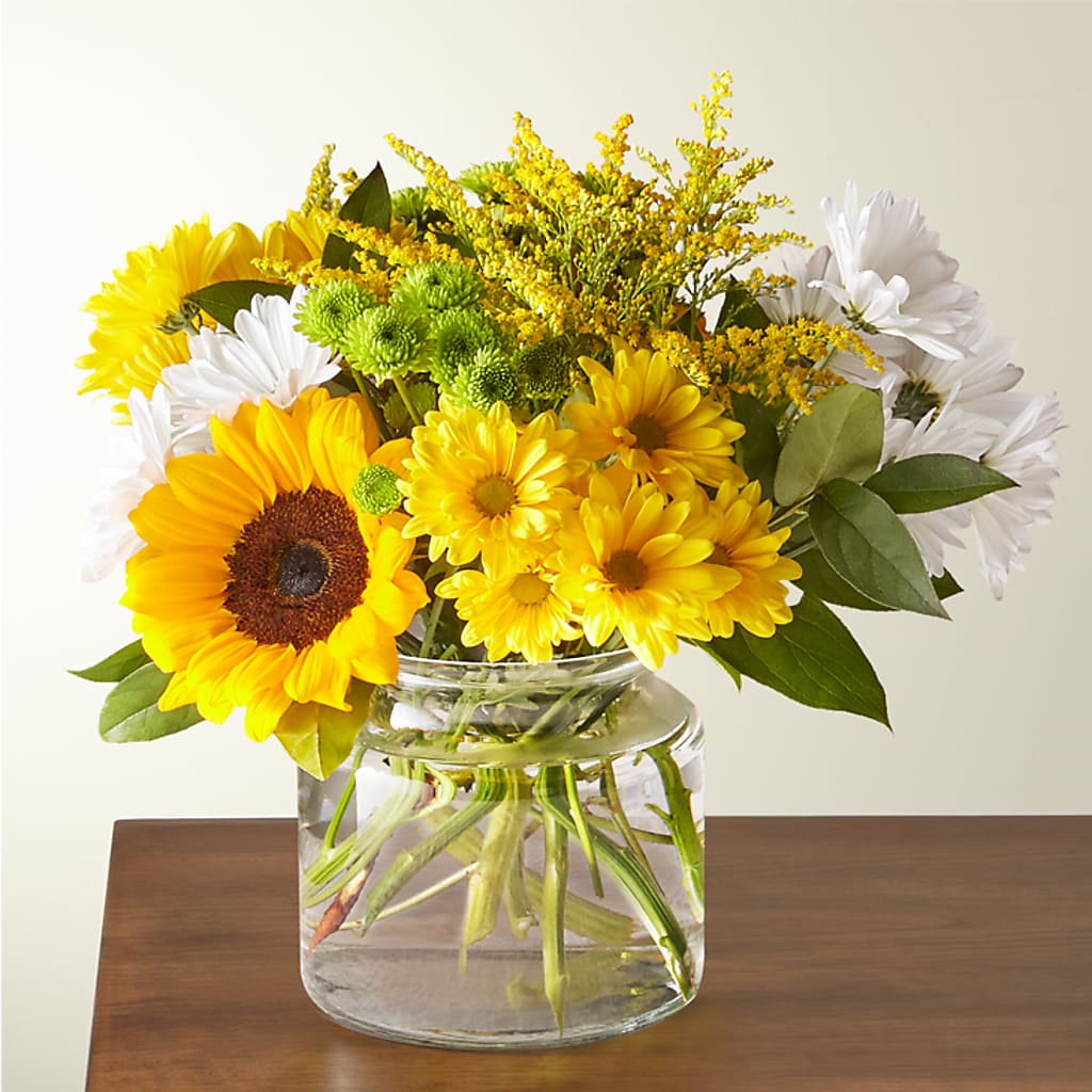 Hello Sunshine Bouquet – The Woodlands Flowers, Conroe TX