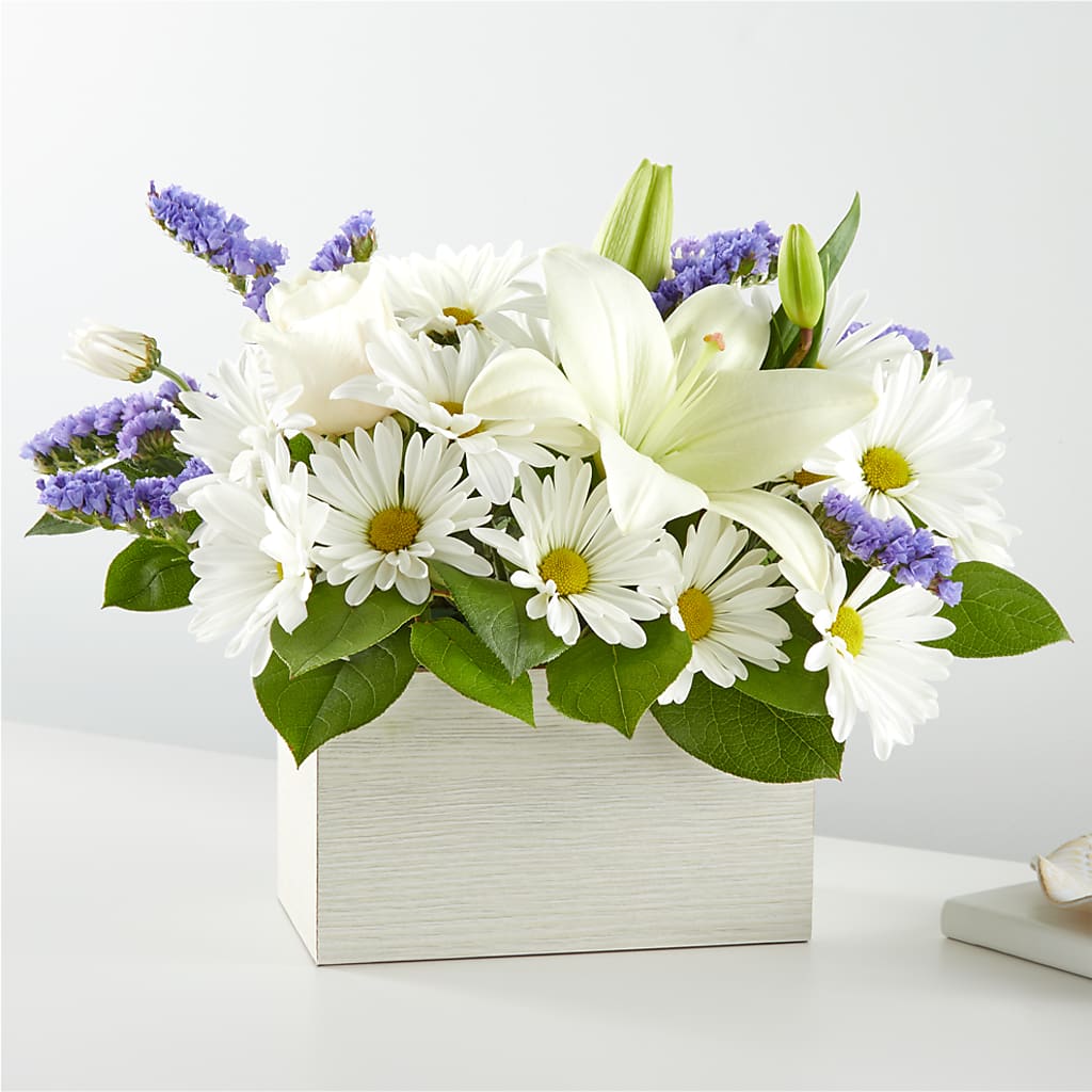 Beyond Blue Box Bouquet – The Woodlands Flowers, Conroe TX