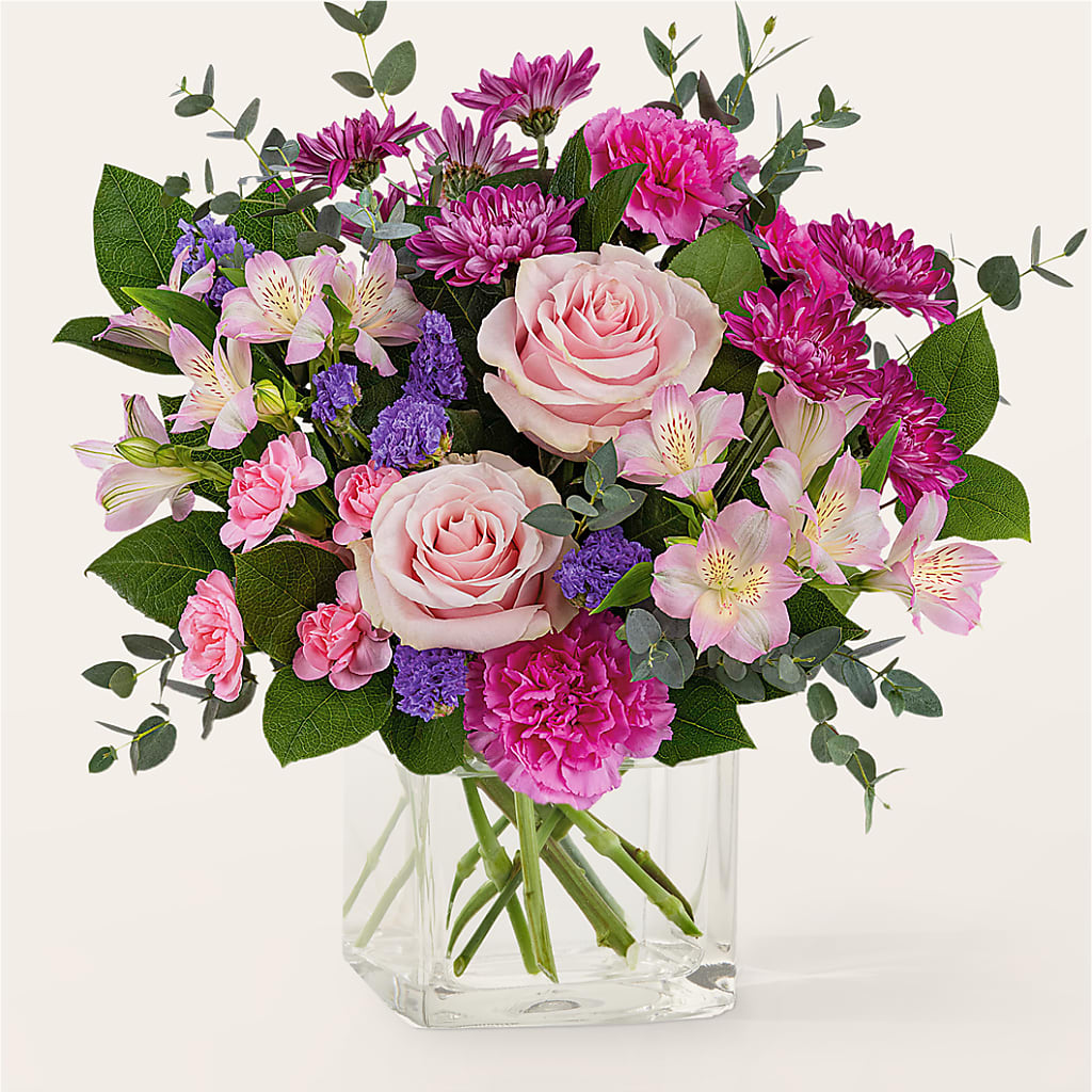 Rosy Radiance Bouquet – The Woodlands Flowers, Conroe TX