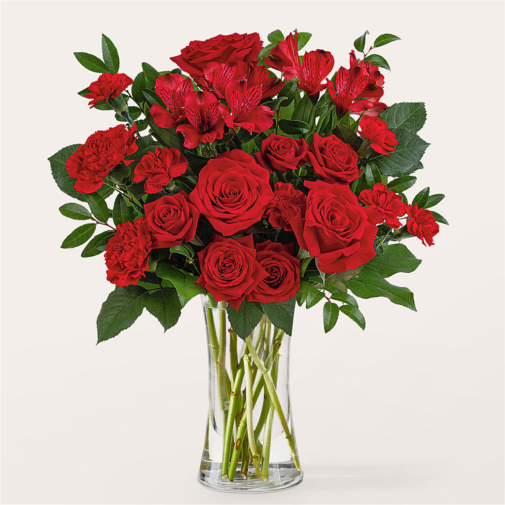 Brilliant Ruby Bouquet – The Woodlands Flowers, Conroe TX