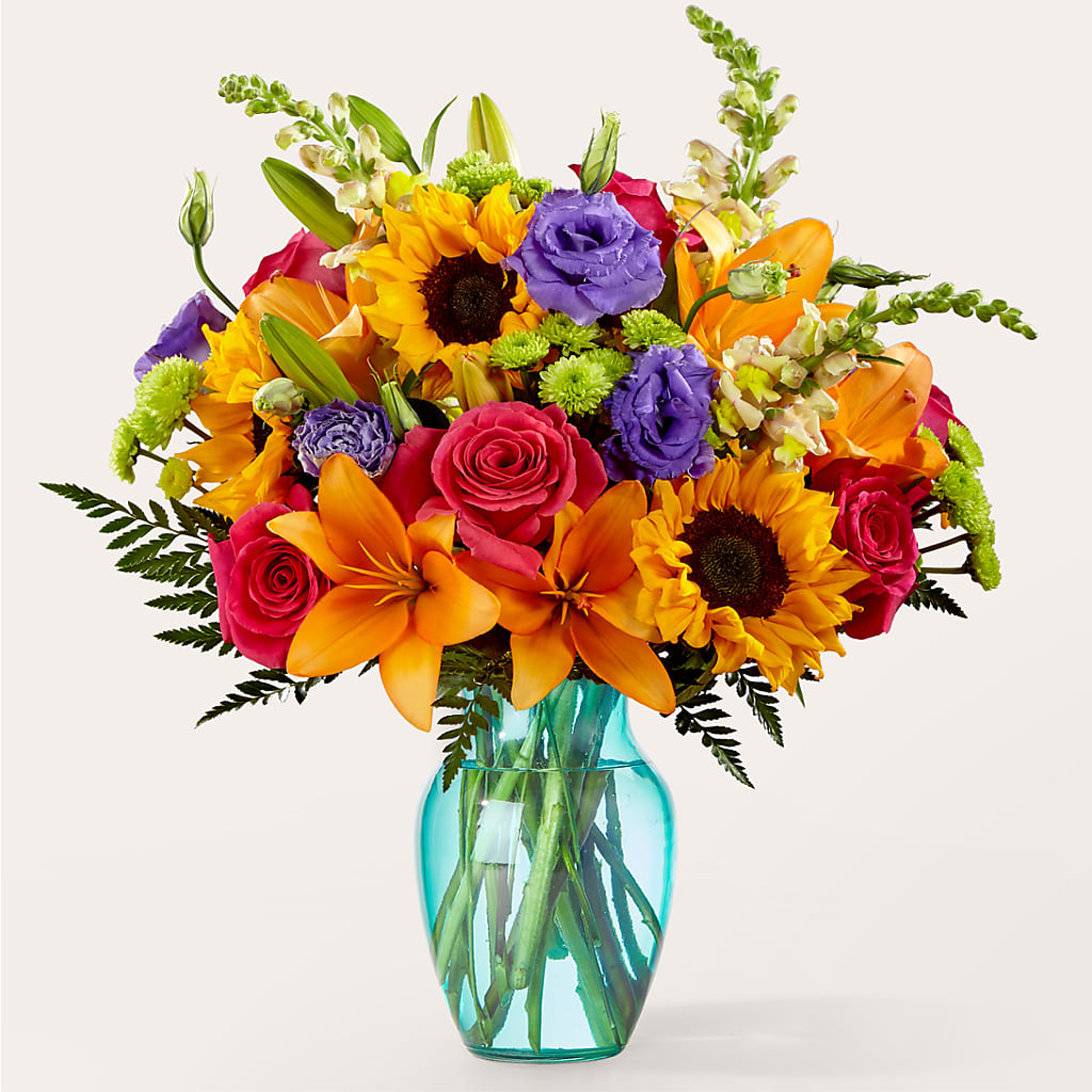 Double Rainbow Bouquet – The Woodlands Flowers, Conroe TX