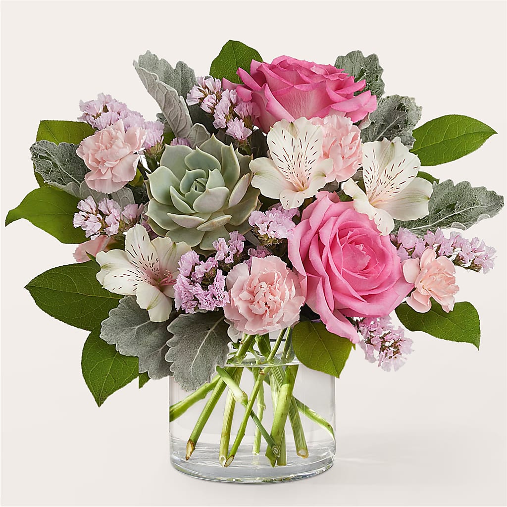 Dusty Rose Bouquet – The Woodlands Flowers, Conroe TX