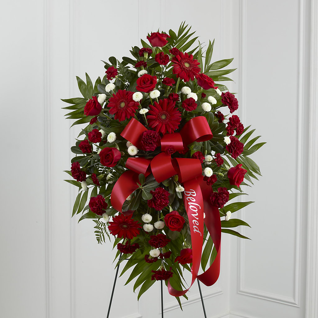 Treasured Memories Standing Spray – The Woodlands Flowers, Conroe TX