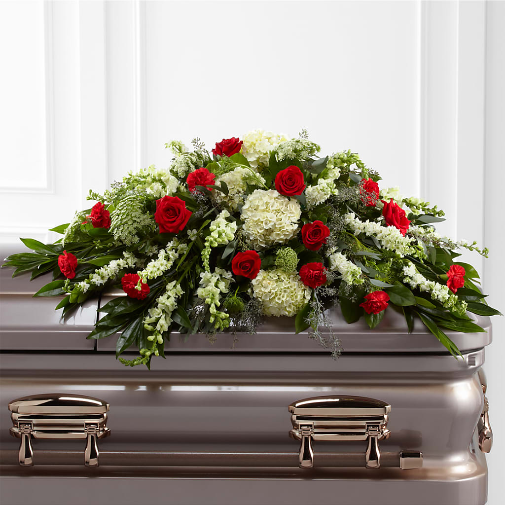 Sincerity Casket Spray – The Woodlands Flowers, Conroe TX