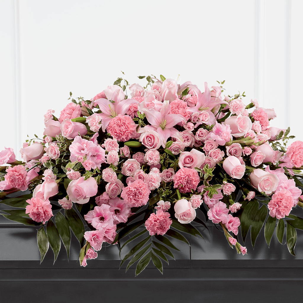 Garden of Comfort Casket Spray (Standard) – The Woodlands Flowers, Conroe TX