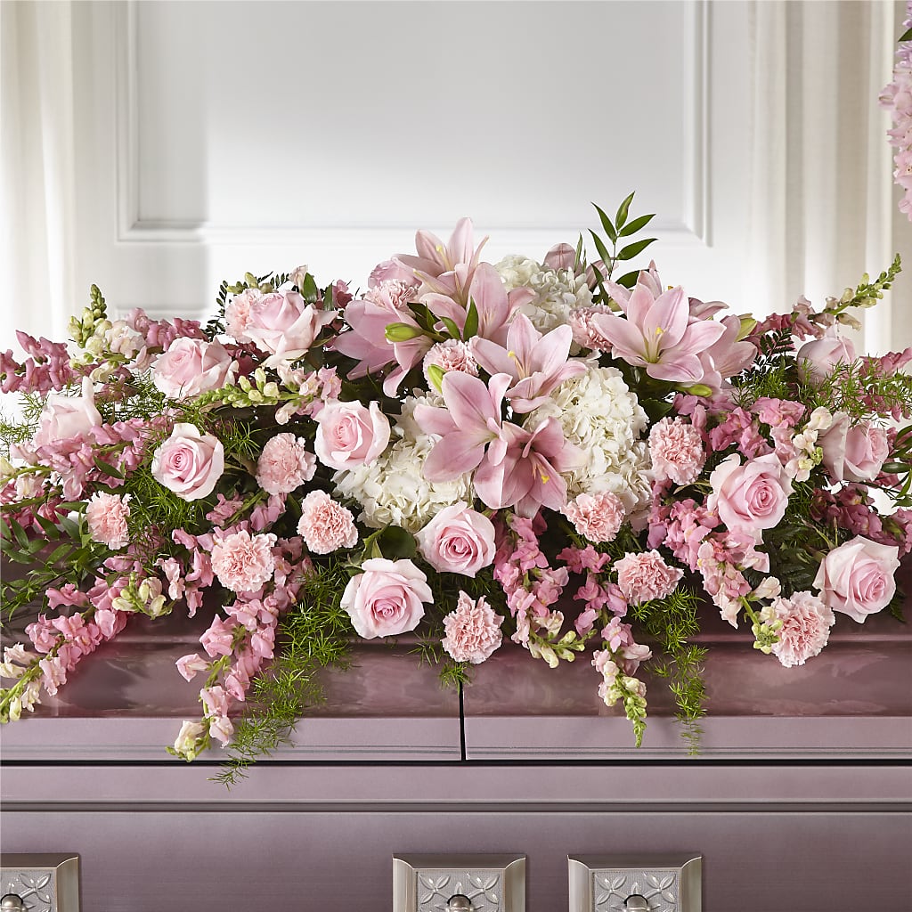 Life & Remembrance Casket Spray – The Woodlands Flowers, Conroe TX