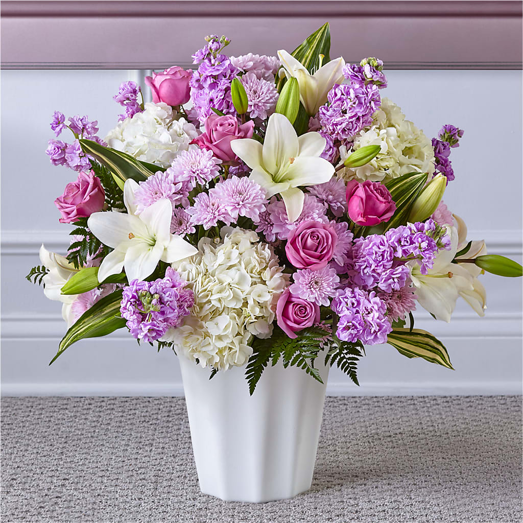 Heaven Sent Floor Basket – The Woodlands Flowers, Conroe TX