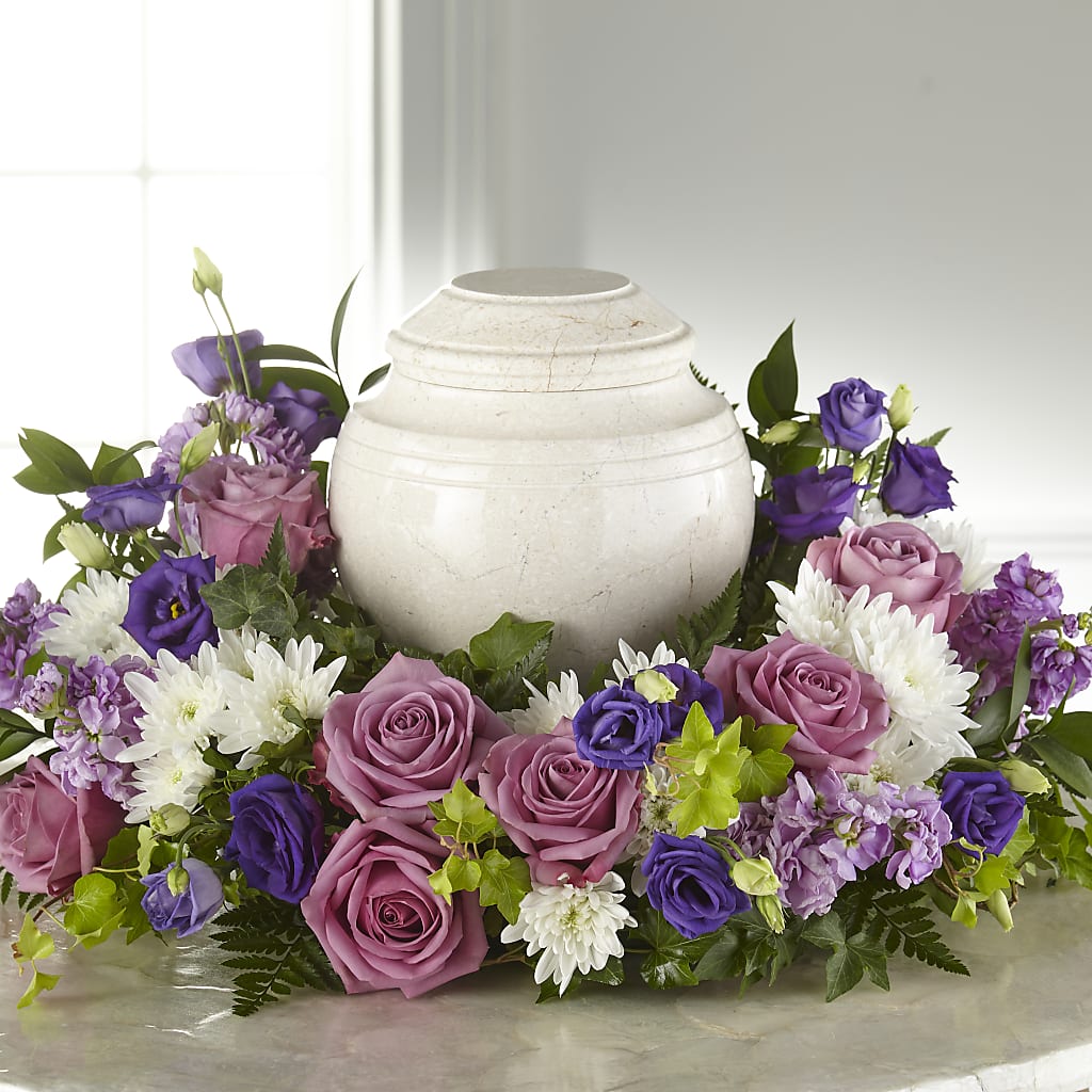 Blooming Sympathy Cremation Adornment – The Woodlands Flowers, Conroe TX