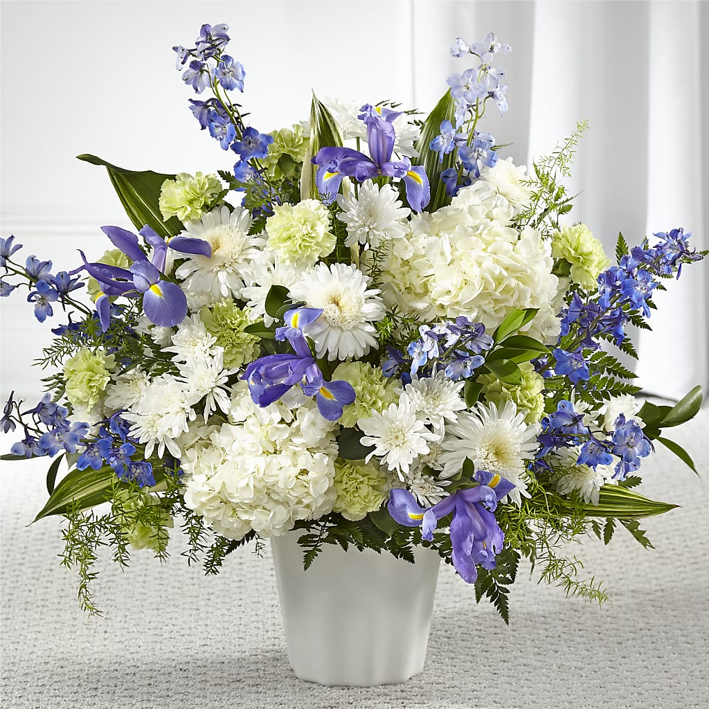 Soft Serenity Floor Basket – The Woodlands Flowers, Conroe TX