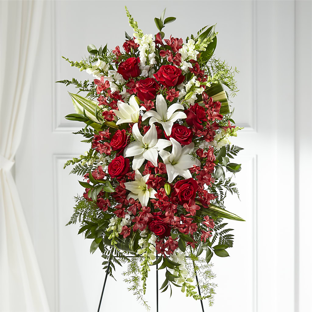 Everlasting Memory Standing Spray – The Woodlands Flowers, Conroe TX