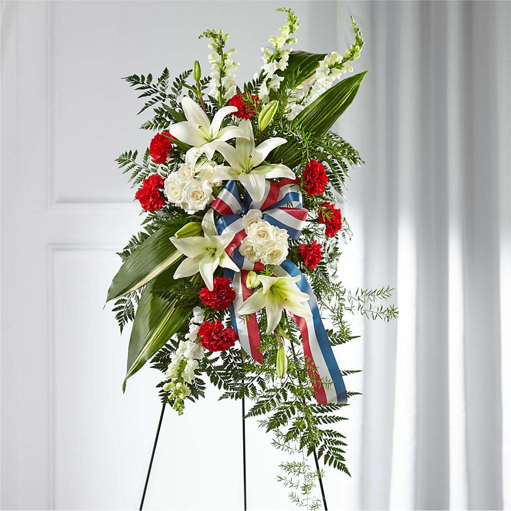 Stars of Life Standing Spray – The Woodlands Flowers, Conroe TX