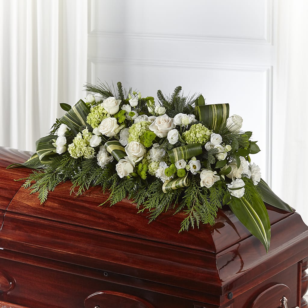 Hopeful Gesture Casket Spray – The Woodlands Flowers, Conroe TX