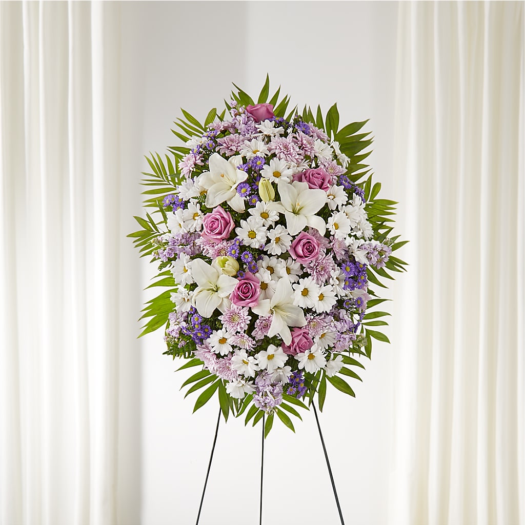 Surrounded by Love Standing Spray – The Woodlands Flowers, Conroe TX