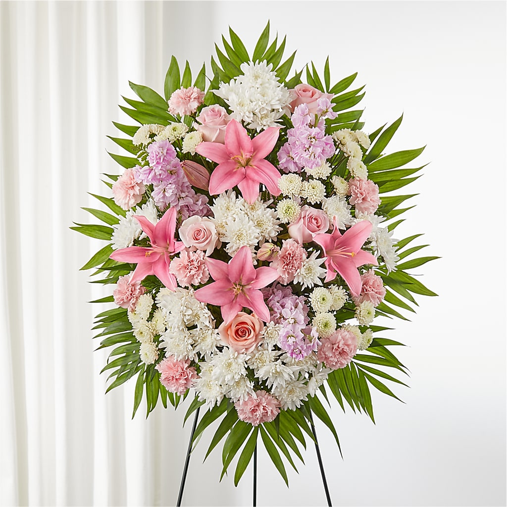 Offering Solace Standing Spray – The Woodlands Flowers, Conroe TX