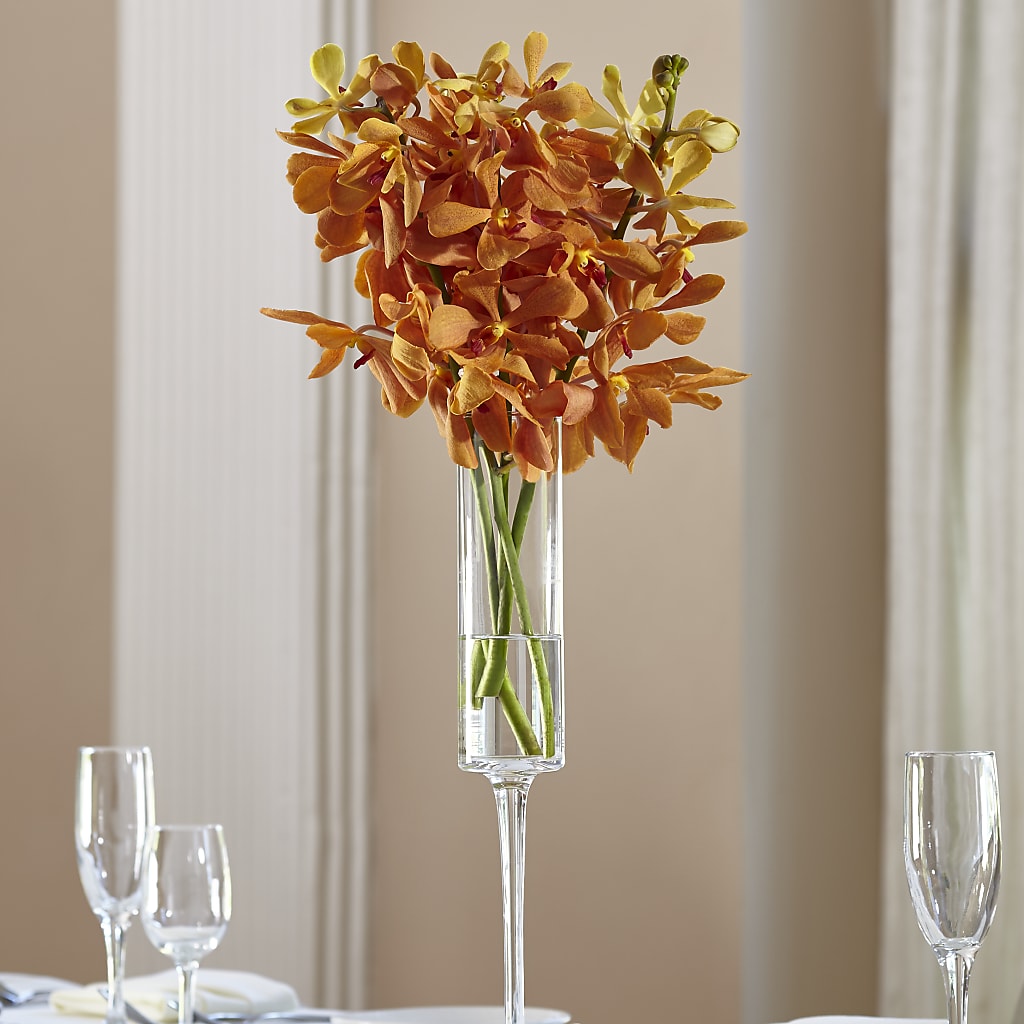Orange Mokara Bouquet – The Woodlands Flowers, Conroe TX
