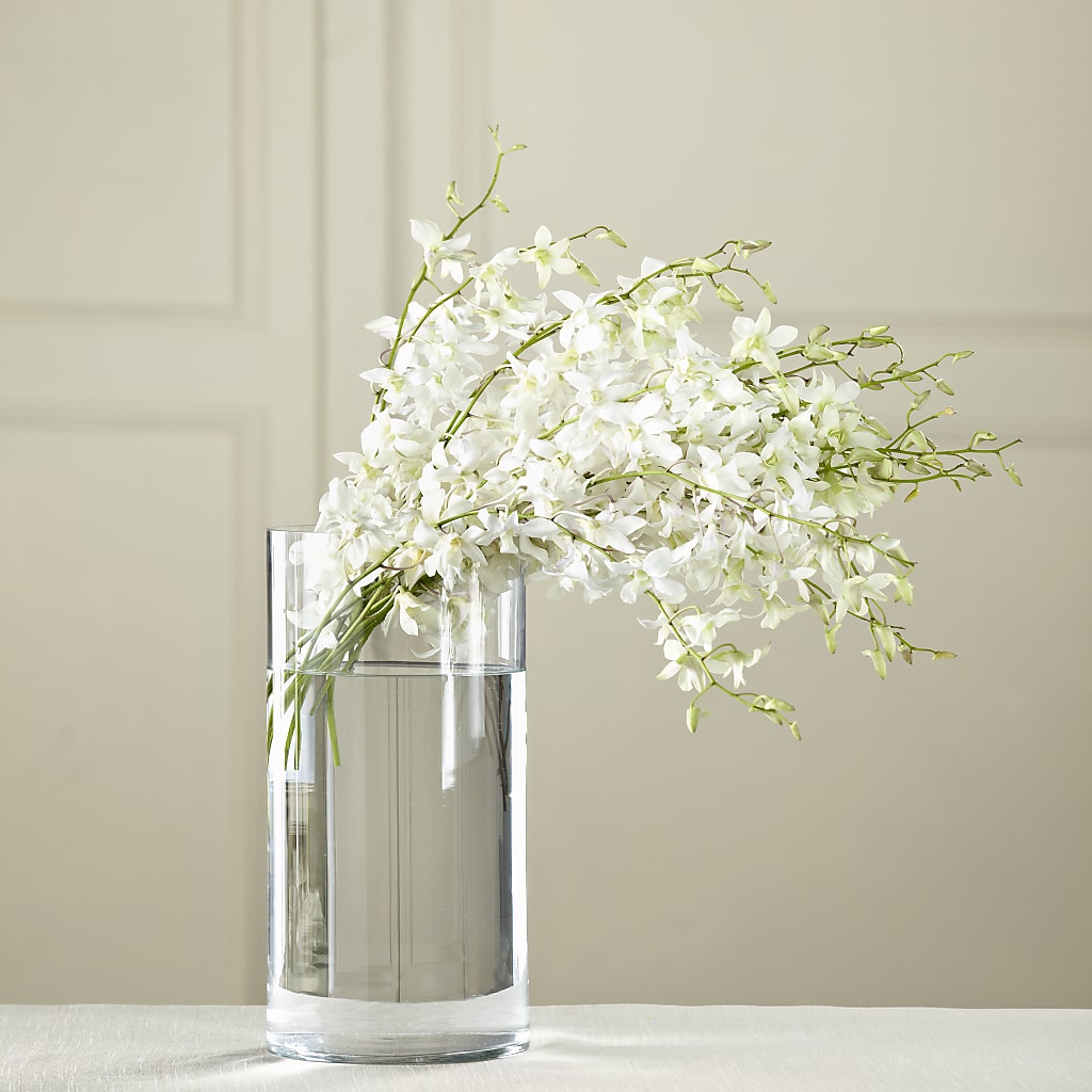 White Dendrobium Bouquet – The Woodlands Flowers, Conroe TX