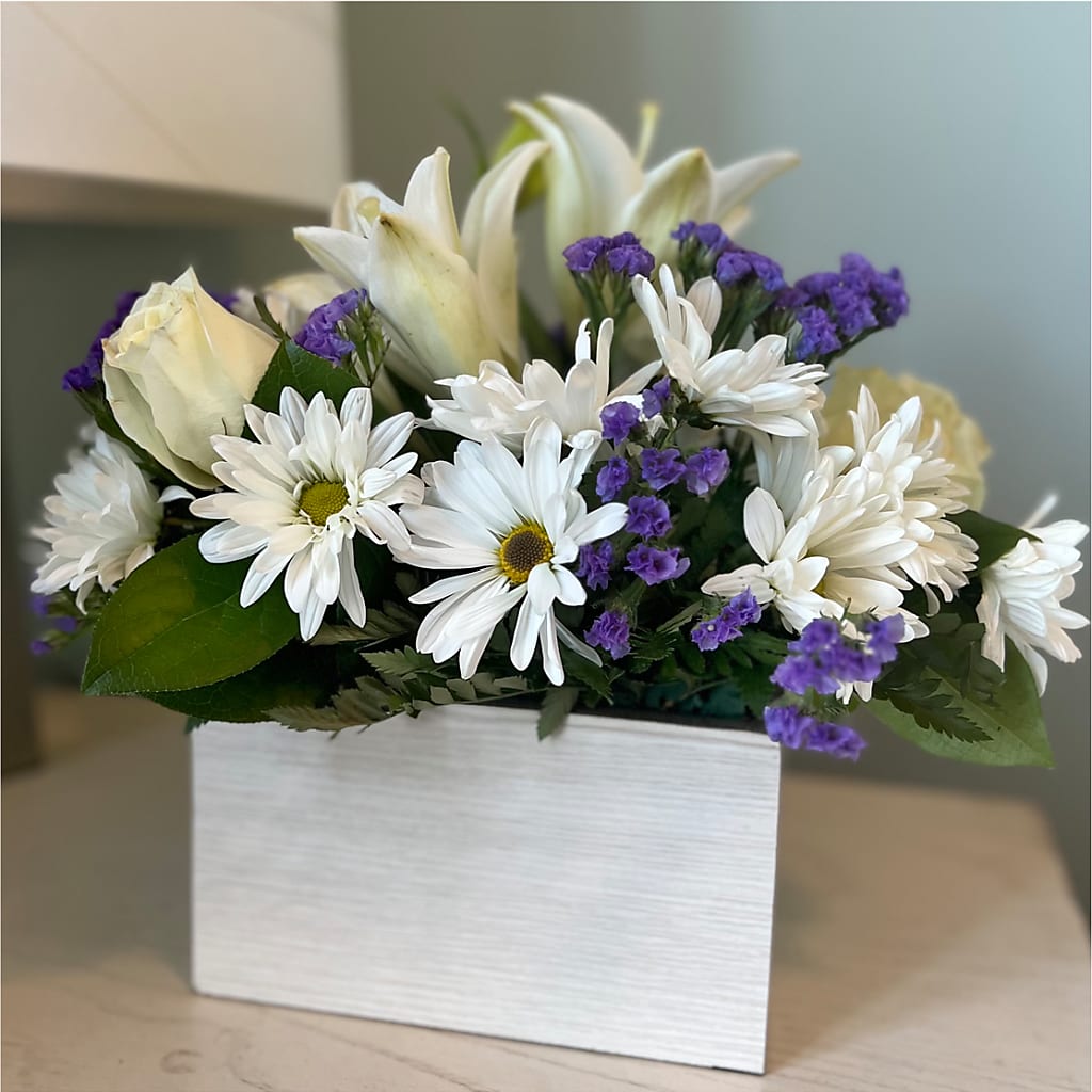 Beyond Blue Box Bouquet –  The Woodlands Flowers, Conroe TX