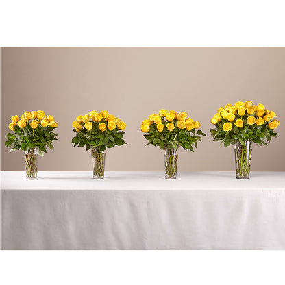 Long Stem Yellow Rose Bouquet –  The Woodlands Flowers, Conroe TX