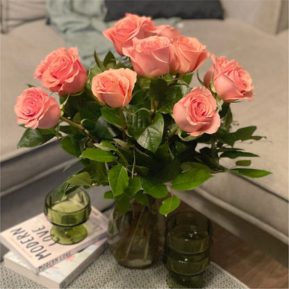 Long Stem Pink Rose Bouquet –  The Woodlands Flowers, Conroe TX