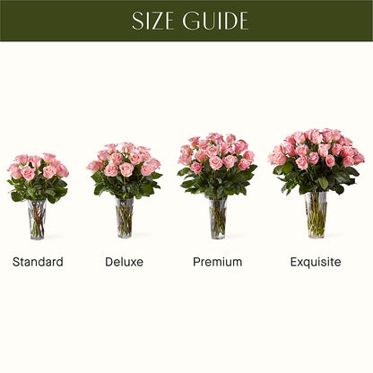 Long Stem Pink Rose Bouquet –  The Woodlands Flowers, Conroe TX