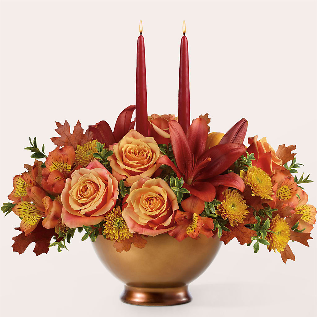 Harvest Table Centerpiece –  The Woodlands Flowers, Conroe TX