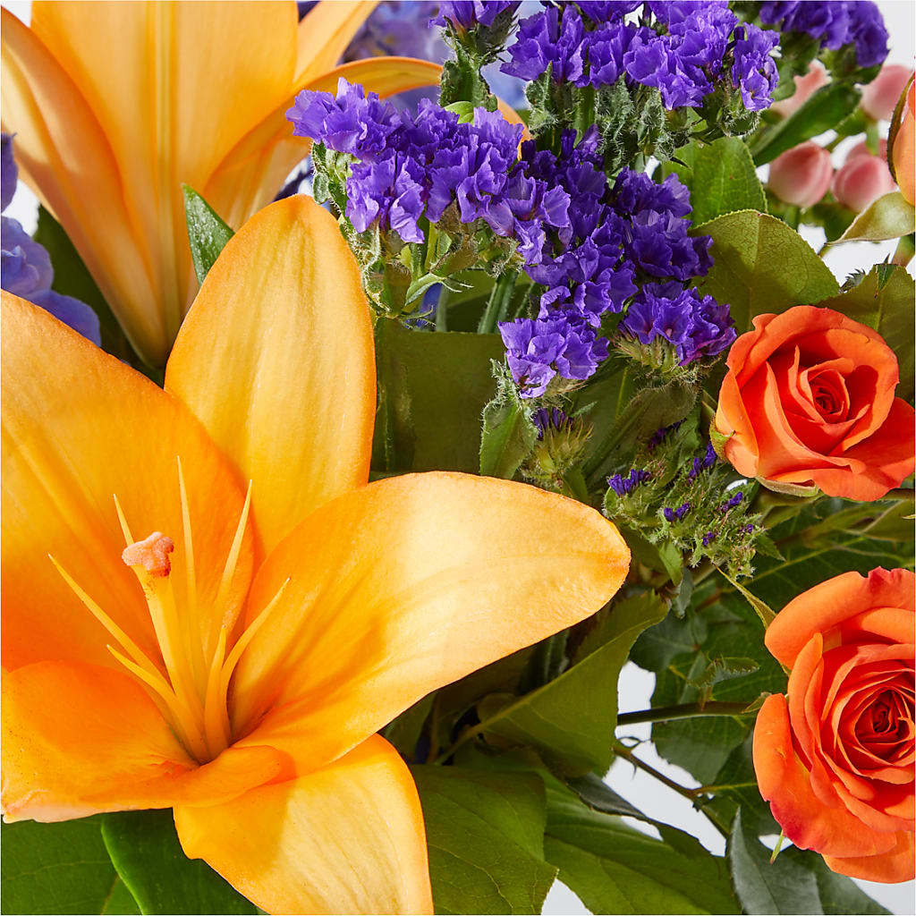 Radiant Citrus Bouquet –  The Woodlands Flowers, Conroe TX