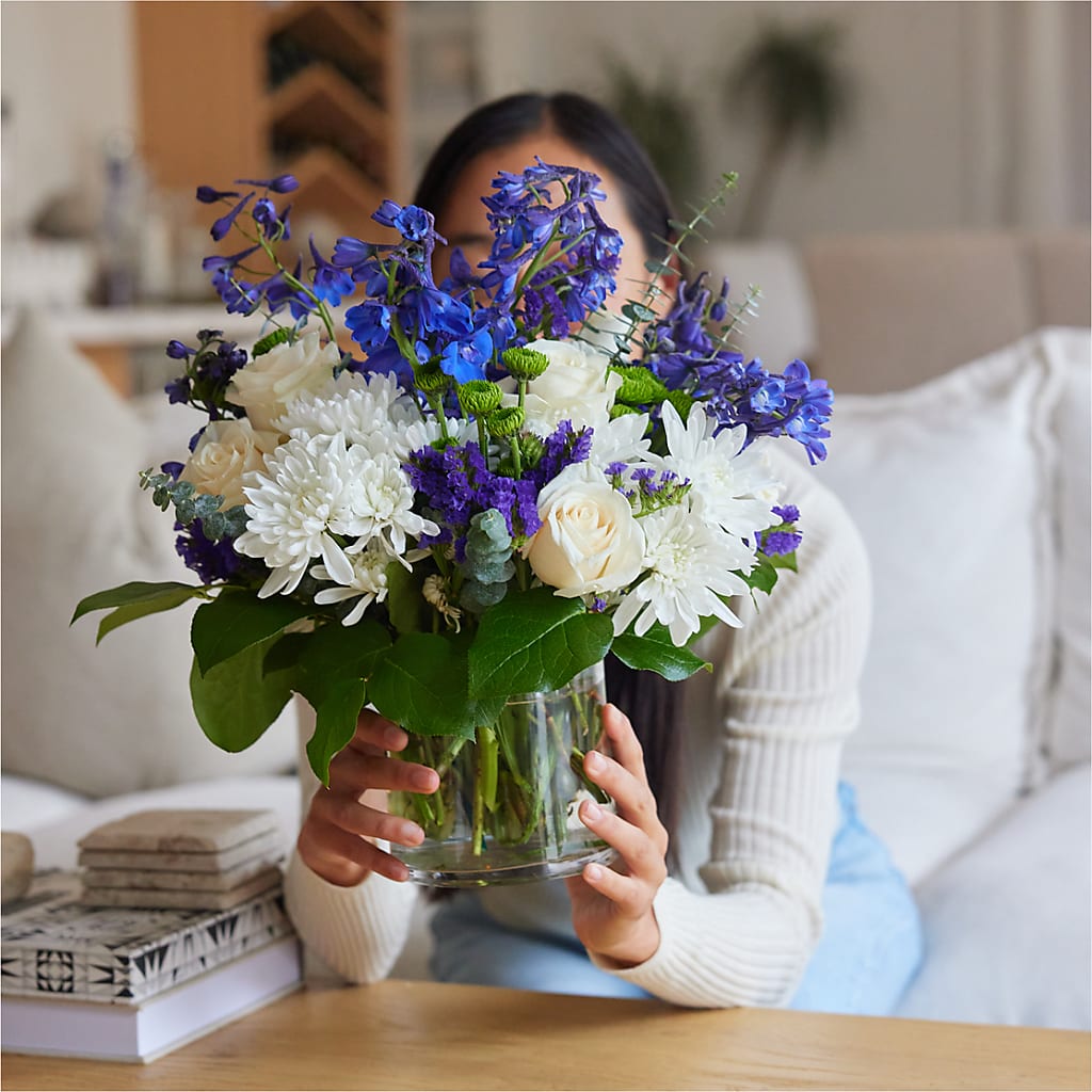 Cerulean Waves Bouquet –  The Woodlands Flowers, Conroe TX