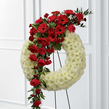 Graceful Tribute Wreath –  The Woodlands Flowers, Conroe TX