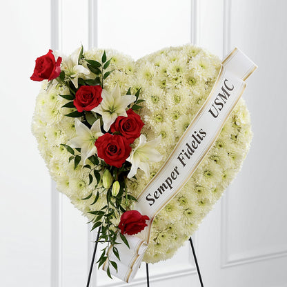 Heartfelt Hero Standing Heart –  The Woodlands Flowers, Conroe TX