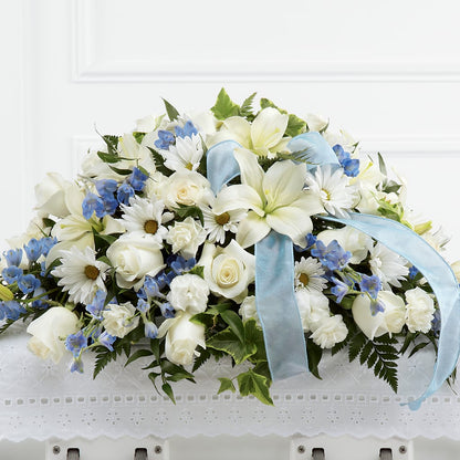 Tender Treasure Casket Spray –  The Woodlands Flowers, Conroe TX