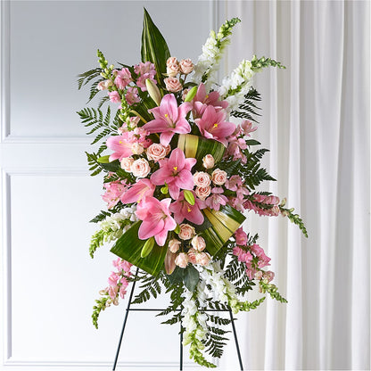 Elegant Embrace Standing Spray –  The Woodlands Flowers, Conroe TX