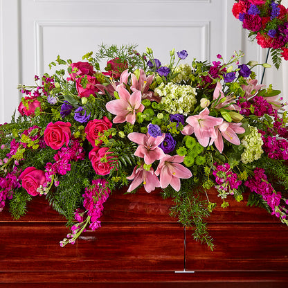 Radiant Tribute Casket Spray –  The Woodlands Flowers, Conroe TX