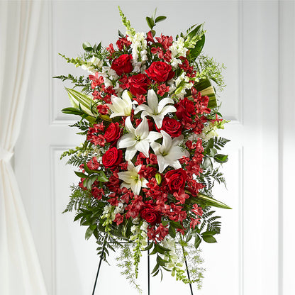 Everlasting Memory Standing Spray –  The Woodlands Flowers, Conroe TX