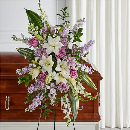Grateful Hearts Standing Spray –  The Woodlands Flowers, Conroe TX