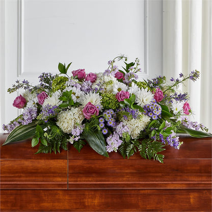 Meadows of Serenity Casket Spray –  The Woodlands Flowers, Conroe TX
