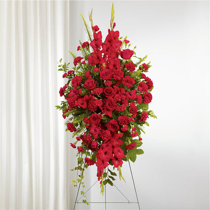 From the Heart Standing Spray –  The Woodlands Flowers, Conroe TX