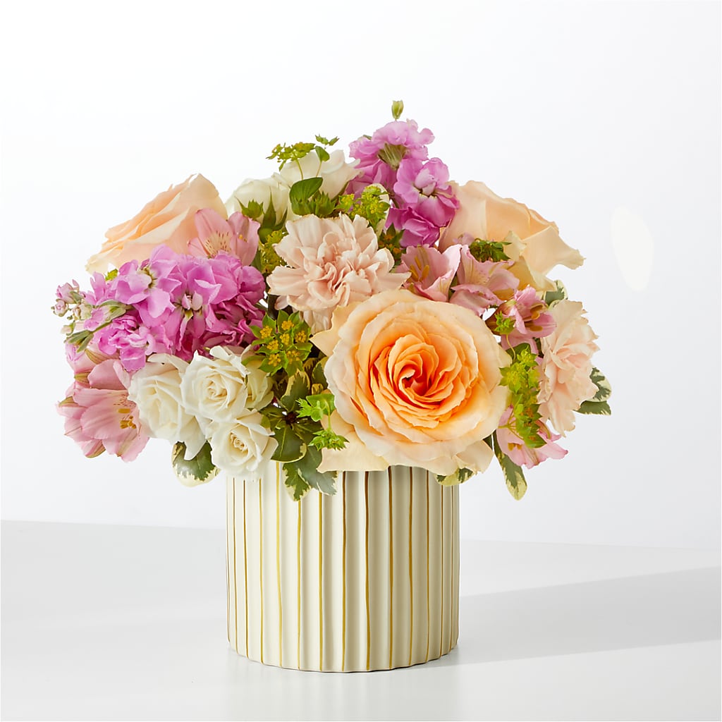 Paradise Bouquet with Ivory Vase –  The Woodlands Flowers, Conroe TX