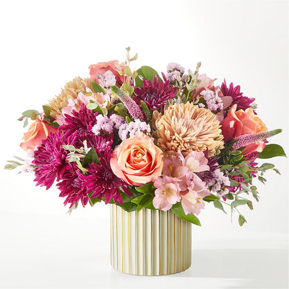 Berry Cobbler Bouquet with Ivory Vase –  The Woodlands Flowers, Conroe TX