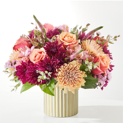 Berry Cobbler Bouquet with Ivory Vase –  The Woodlands Flowers, Conroe TX