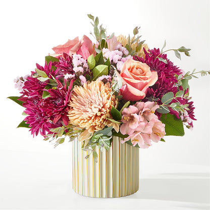 Berry Cobbler Bouquet with Ivory Vase –  The Woodlands Flowers, Conroe TX