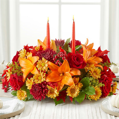 Autumn's Embrace Centerpiece –  The Woodlands Flowers, Conroe TX
